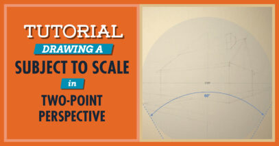 Drawing a Subject to Scale in Two-Point Perspective