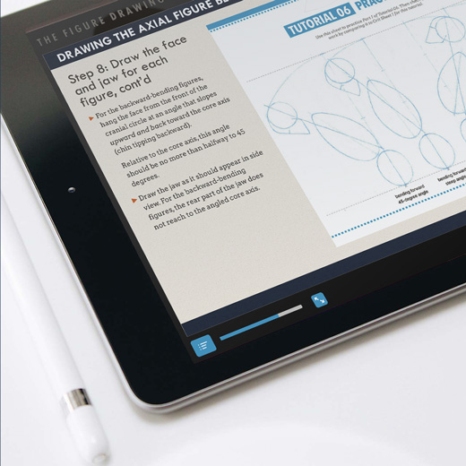 Step-by-step tutorial shown on a tablet.
